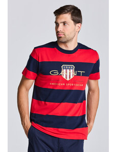 TRIČKO GANT D1. BAR STRIPE ARCHIVE SHIELD TEE červená S