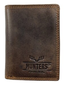 Malá kožená peněženka Hunters premium hnědá 3794