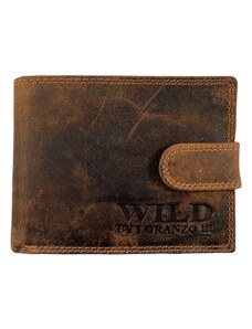 Loranzo Luxusní pánská kožená peněženka hnědá 2510