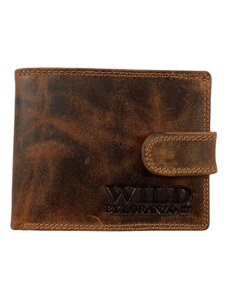 Loranzo Luxusní pánská kožená peněženka hnědá 2516