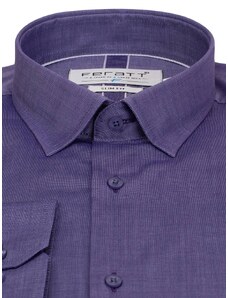 FERATT Pánská košile METALLIC SLIM fialová
