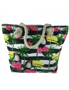 Jordan Collection Plážová taška s pruhovaným motivem džungle