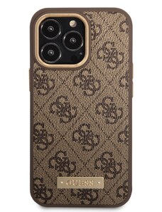 Ochranný kryt pro iPhone 13 Pro MAX - Guess, 4G Magnetic Brown