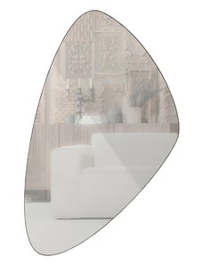 Hoorns Kovové černé závěsné zrcadlo Seward 47 x 81 cm