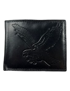Swifts Celokožená peněženka s orlem černá 6257