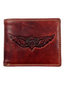 Tillberg Celokožená peněženka s křídly červená 2568