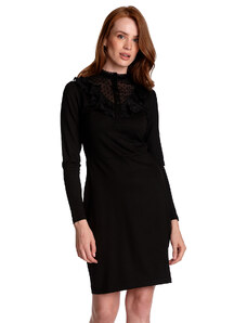 Montmartre Black - žerzejové elegantní šaty černé Vive Maria