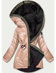 S'WEST Béžová dámská bunda s ozdobným prošíváním (BR8101-101)