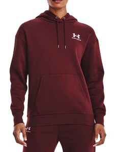 Mikina s kapucí Under Armour Essential Fleece Hoodie-RED 1373033-690