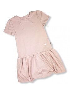 Šaty s balónovou sukní pudrově růžové, BM079PUD-86/92 86/92