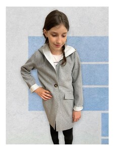 Kabátek s kapucí šedý, WU170GR-98/104 98/104
