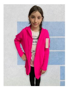 Dívčí svetr cardigan sytě růžový, WU168SPI-98/104 98/104