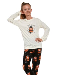 Dívčí dlouhé pyžamo Cornette 594-592/160 Winter Bear