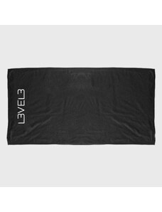 L3VEL3 Premium Shaving Towel ručník na holení, černý, 100% bavlna