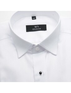 Willsoor Pánská klasická smokingová košile bílé barvy 13463