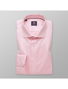 Willsoor Pánská slim fit košile světle růžové barvy s drobnou kostičkou 13802