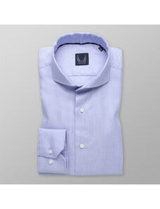Willsoor Elegantní pánská světle modrá slim fit košile s jemným vzorem 13194