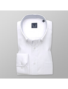 Willsoor Pánská klasická bavlněná košile bílé barvy 13277