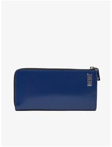 Tmavě modrá pánská kožená peněženka Diesel - Pánské