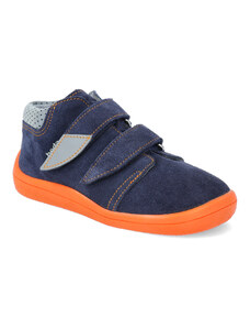 Barefoot dětské kotníkové boty Beda - Mandarine modré