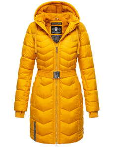 Dámský zimní prošívaný kabát Alpenveilchen Navahoo - YELLOW
