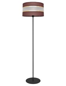 Helam Stojací lampa HELEN 1xE27/60W/230V hnědá/černá/zlatá HE1249