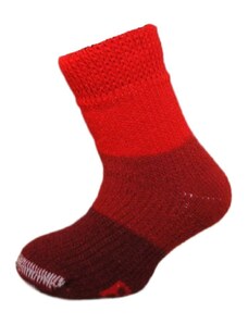 SPACÍ KIDS dětské thermo ponožky Boma - PRUHY červená 30-34
