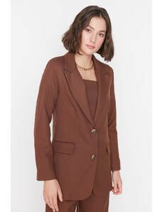 Trendyol Brown Woven Lined Blazer Jacket