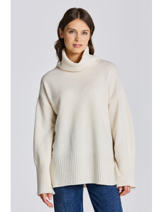 ROLÁK GANT D1. LOUNGE ROLLNECK SWEATER bílá L