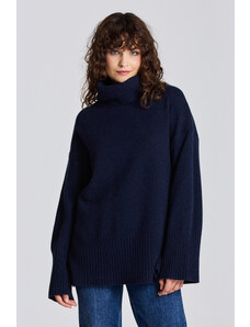 ROLÁK GANT D1. LOUNGE ROLLNECK SWEATER modrá L