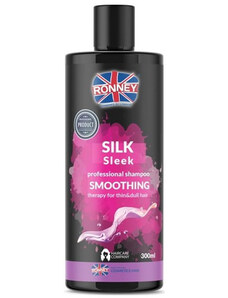 RONNEY Silk Sleek Shampoo 300ml - šampon pro tenké a suché vlasy