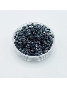 Broušené korálky crystal black lined, 3 mm