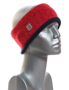 BajaDesign Zimní svetrová čelenka pro ženy, červená + tm. modrá