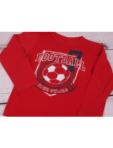 BAZAR červené triko s fotbalovám motivem