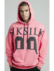 Sik Silk Pánská (unisex) růžová mikina SIKSILK DROP SHOULDER RELAXED FIT HOODIE