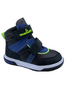 Chlapecké kožené kotníkové boty MEDICO EX5002 modré