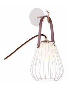 Klausen Klausen 101021 - Nástěnná lampa MEMORY 1xG9/4W/230V bílá/hnědá KS0150