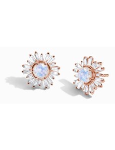 Royal Exklusive Royal Fashion náušnice 14k zlato Vermeil GU-DR23078E-ROSEGOLD-MOONSTONE-TOPAZ