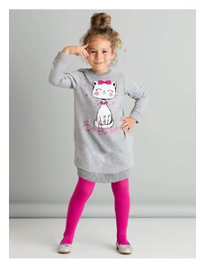 mshb&g Dívčí šaty Mushi MS-20S1-404/Gray Pink White