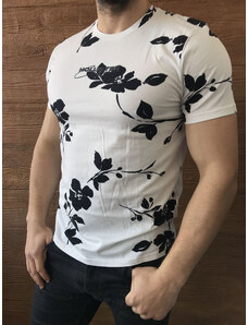 Hollister bílé květované tričko