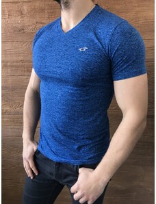 Hollister modré tričko s logem