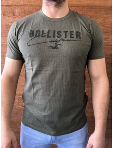 Hollister khaki tričko s logem