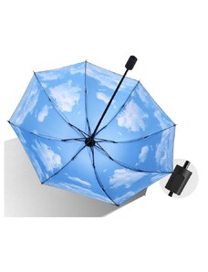 Klasický Deštník s Vzory, Vinilová Tkanina, 95 cm - 66 cm - 26 cm, 275 g
