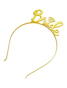 Flamenco Mystique Zlatá svatební čelenka do vlasů, vyrobená z kvalitní slitiny, rozměry 3x0.2x5 cm