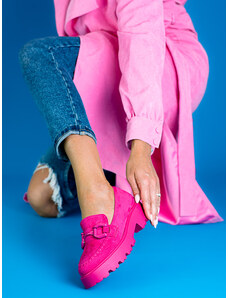 Růžové dámské boty na nízkém podpatku | 210 kousků - GLAMI.cz