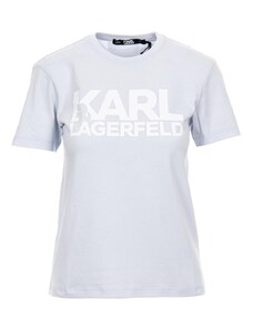 Karl Lagerfeld dámské modré tričko s potiskem