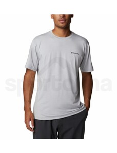 Columbia Tech Trail Graphic Tee Man 1930802039 - columbia grey heather csc stacked log