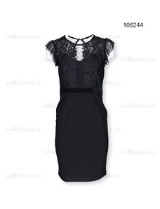 Emamoda D2606 šaty/106244 Bar.: černá, Vel.: S