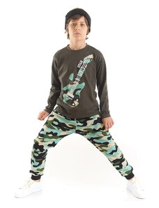 mshb&g Camouflage Guitar Boys T-shirt Pants Suit