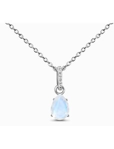 Royal Exklusive Royal Fashion stříbrný náhrdelník GU-DR24306N-SILVER-MOONSTONE-TOPAZ